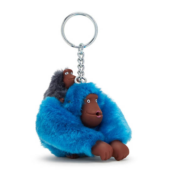 Kipling Mom And Baby Sven Monkey Keychain Accessories Marineblå | NO 1267TC